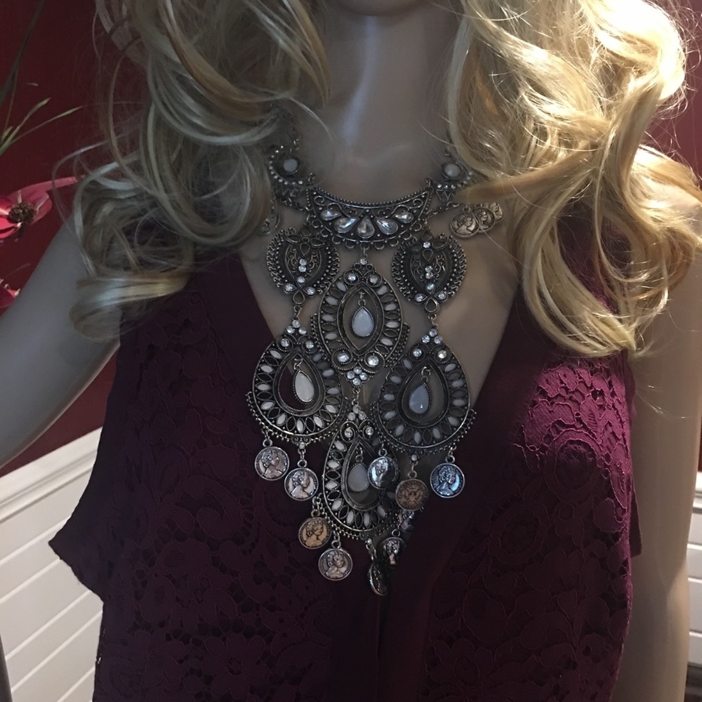 Natasha statement necklace.